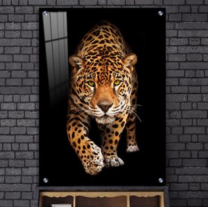 A-261 תמונה של יגואר תלת מימד על קנבס או זכוכית