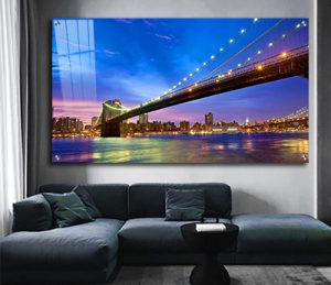 US-8 גשר ברוקלין בלילה – ניו יורק