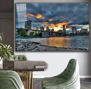 US-44 גשר ברוקלין וקו החוף של ניו יורק