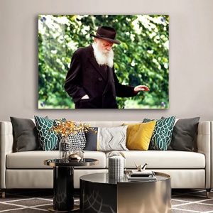 312 – תמונה מעוצבת של הרבי על קנבס