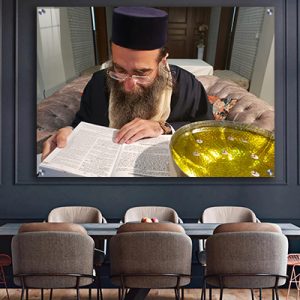 4132 – תמונה של הרב יאשיהו פינטו על קנבס