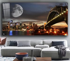 US-41 תמונת נוף מעוצבת של מנהטן מוארת בלילה