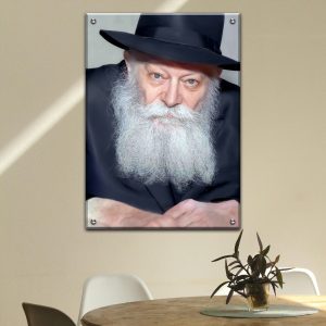 266 – תמונת פנים של הרבי מליובאוויטש על קנבס או זכוכית מחוסמת
