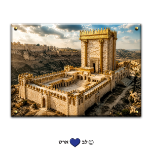 3046 – תמונה מעוצבת של בית המקדש על קנבס או זכוכית