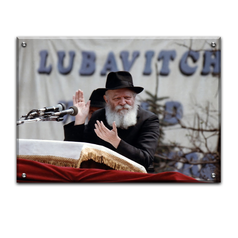 488 - תמונה של הרבי מליובאוויטש מוחא כפיים