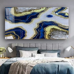 AB-71 תמונת זכוכית או קנבס אבסטרקט מודרנית לסלון או חדר שינה