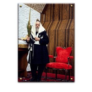 206 – תמונה של הרבי מליובאוויטש עם ארבעת המינים
