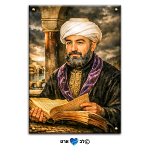 1341 – ציור של הרמב"ם על קנבס או זכוכית מחוסמת
