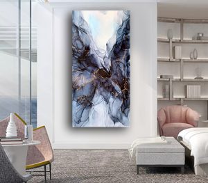 AB-78 תמונת זכוכית או קנבס אבסטרקט מודרנית לסלון או חדר שינה