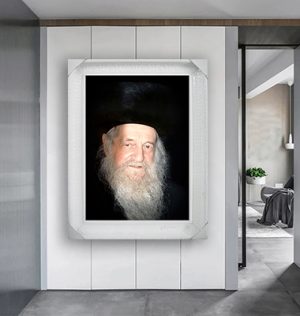 5699 – תמונה של הרב שמואל הלוי וואזנר על קנבס או זכוכית מחוסמת