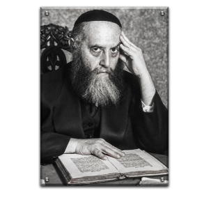 623 – תמונה של אדמור הריי"ץ בשחור לבן – רבי יוסף יצחק שניאורסון