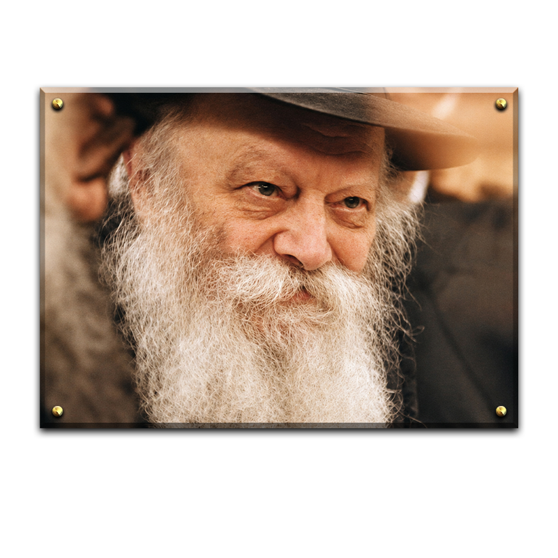 624 - תמונת פנים להדפסה זכוכית או קנבס של הרבי מליובאוויטש