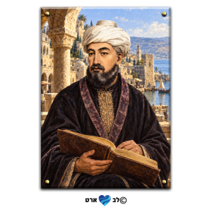 1344 – ציור של הרמב"ם על קנבס או זכוכית מחוסמת