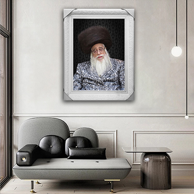 5716 – תמונה של האדמו"ר מצאנז - רבי צבי אלימלך הלברשטאם להדפסה על קנבס או זכוכית
