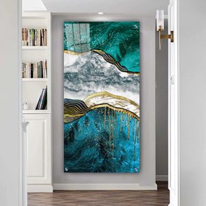 AB-87 תמונת אבסטרקט יוקרתית על זכוכית מחוסמת או קנבס