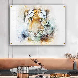 A-317 תמונת קנבס או זכוכית של נמר לסלון או חדר שינה