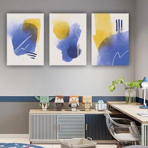 P-93 סט תמונות אבסטרקט 3 חלקים על קנבס או זכוכית מחוסמת