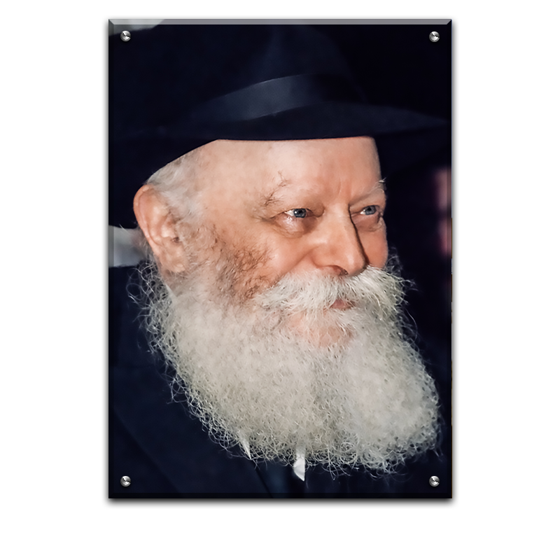 171 - תקריב של הרבי מליובאוויטש מחייך