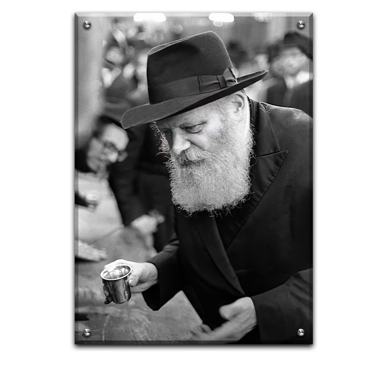 218 - תמונת מיוחדת של של הרבי מליובאוויטש להדפסה על קנבס או זכוכית