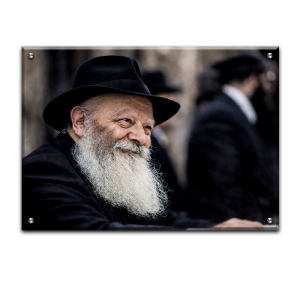 225 – תמונת מיוחדת של של הרבי מליובאוויטש להדפסה על קנבס או זכוכית