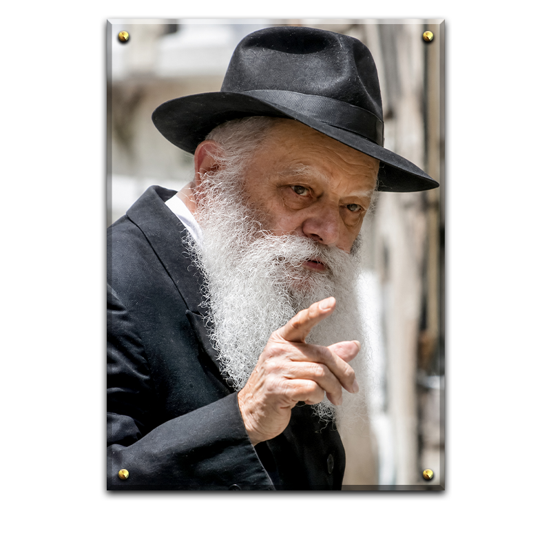 254 - תמונת משוחזרת של הרבי מליובאוויטש להדפסה על קנבס או זכוכית