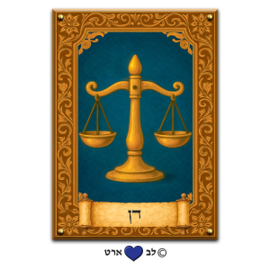 6208 – תמונה מעוצבת של שבט דן על קנבס או זכוכית מחוסמת