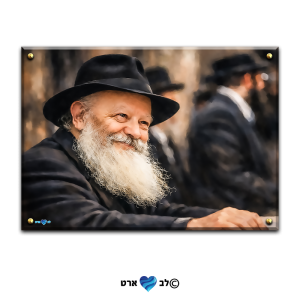 2106 – ציור בסגנון צבעי שמן מודרני של הרבי מליובאוויטש